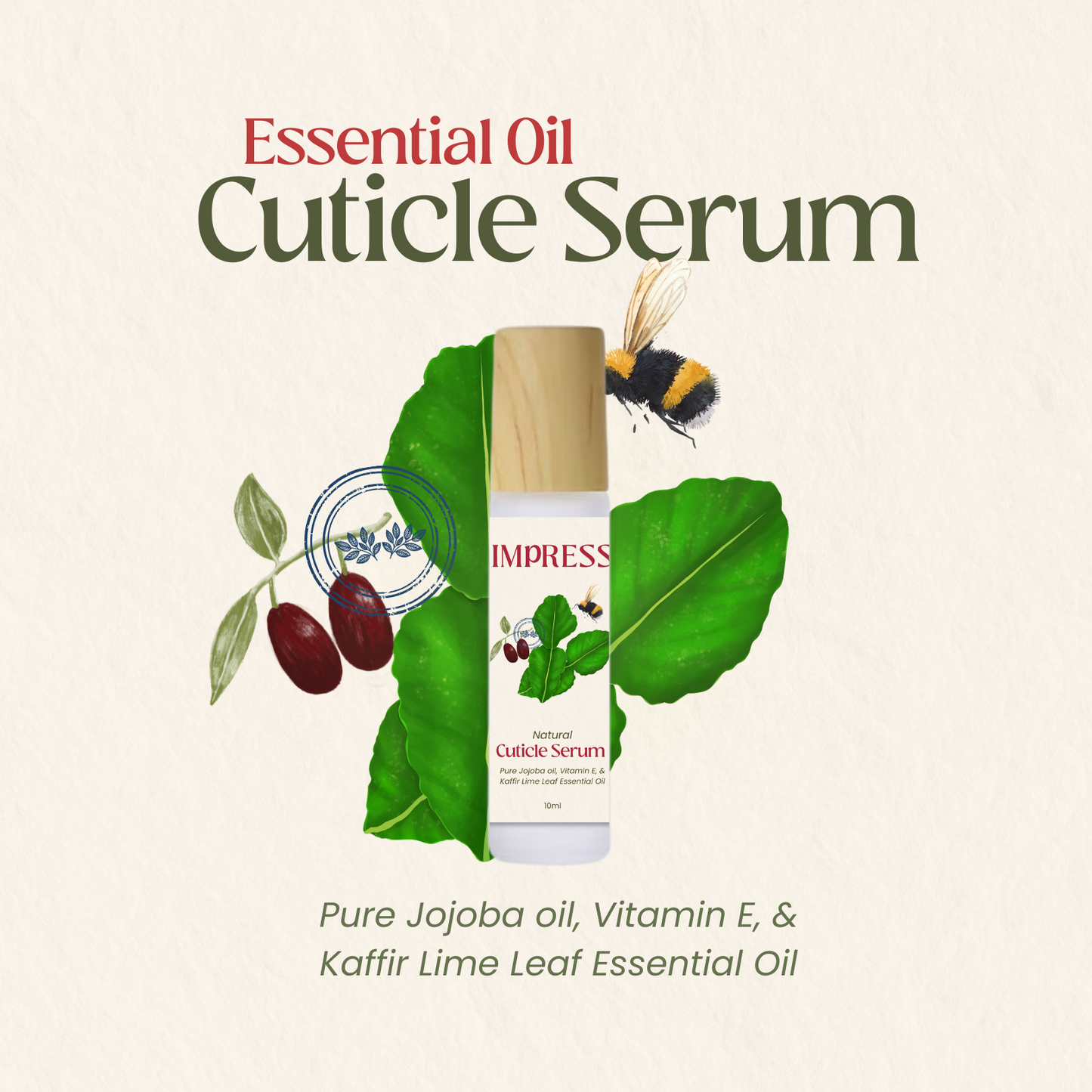 Essential oil cuticle serum
